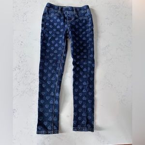 Levi’s jegging Girls leggings size 6x hearts